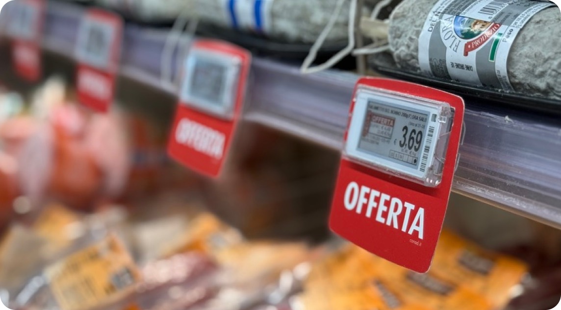 Etichette in supermercato